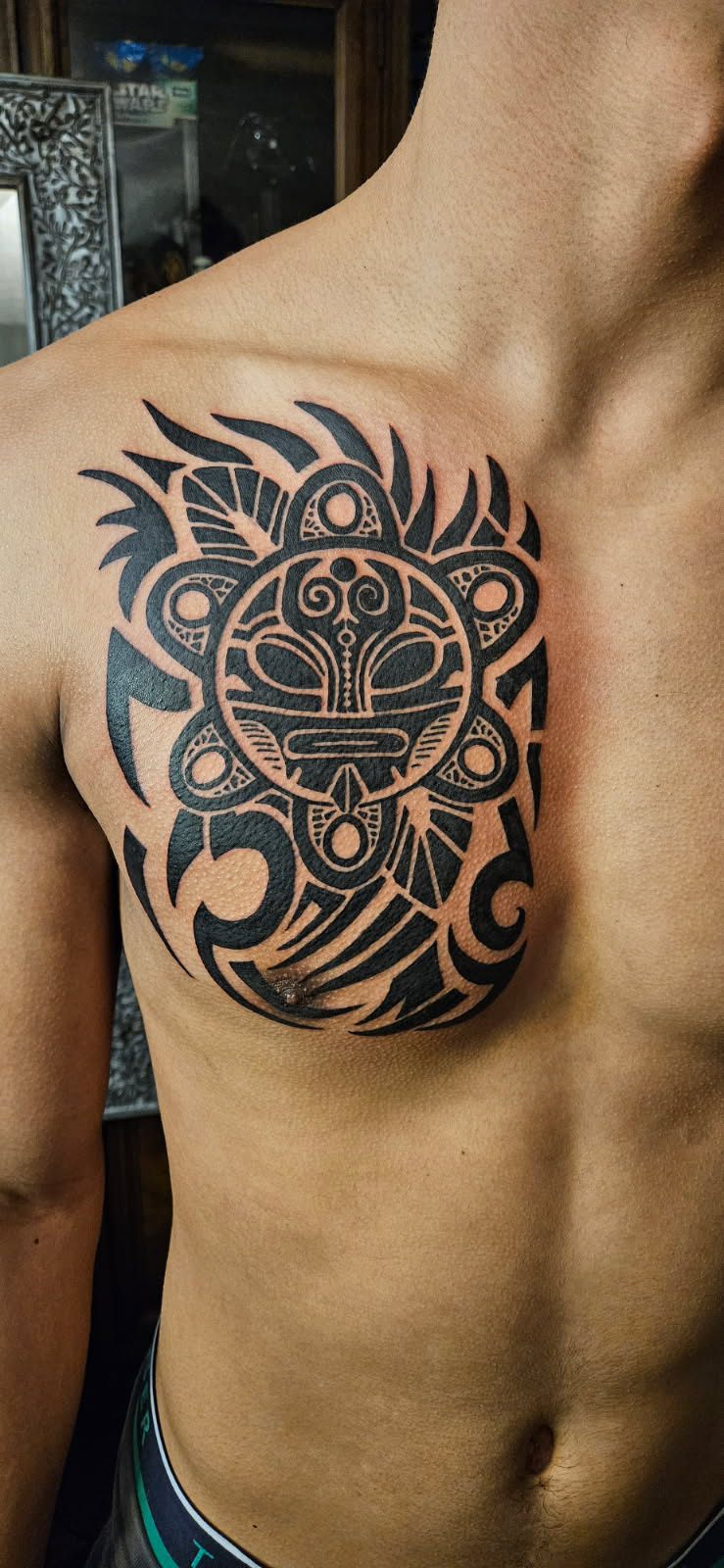 neo-traditional-tribal-sun-tattoo-buford-ga
